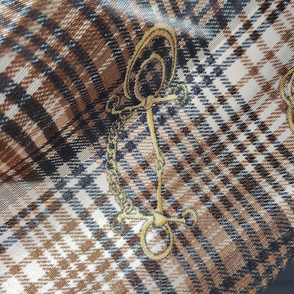 🐴 Horse Bit Plaid Scarf - Picture 4 of 9